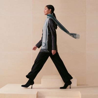 グリーン - レディス, スカーフ、ショール＆マフラー, カシミア